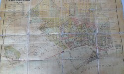 PLANO BARCELONA 1898 enmarcado