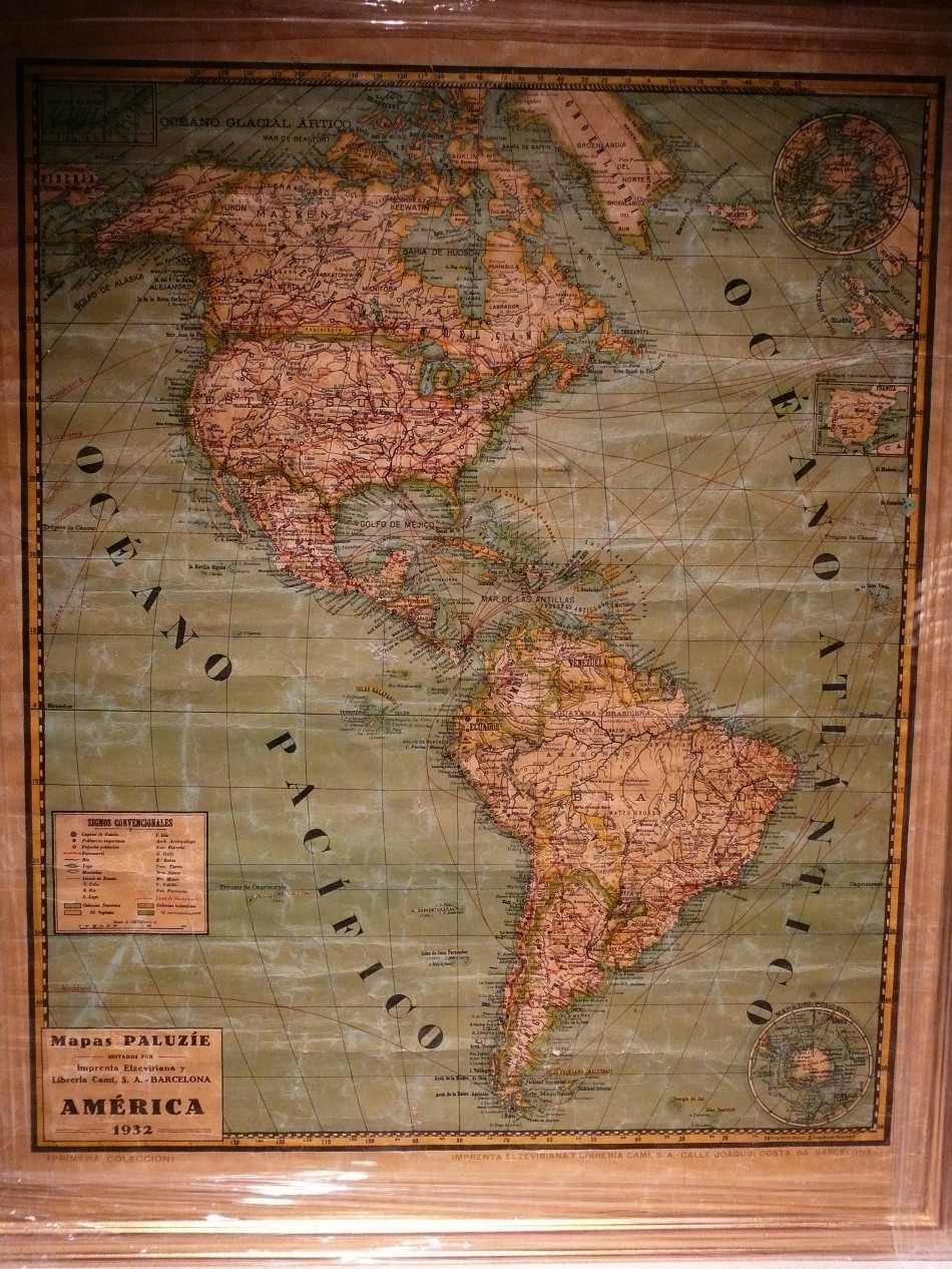 Mapa América Paluzie 1932