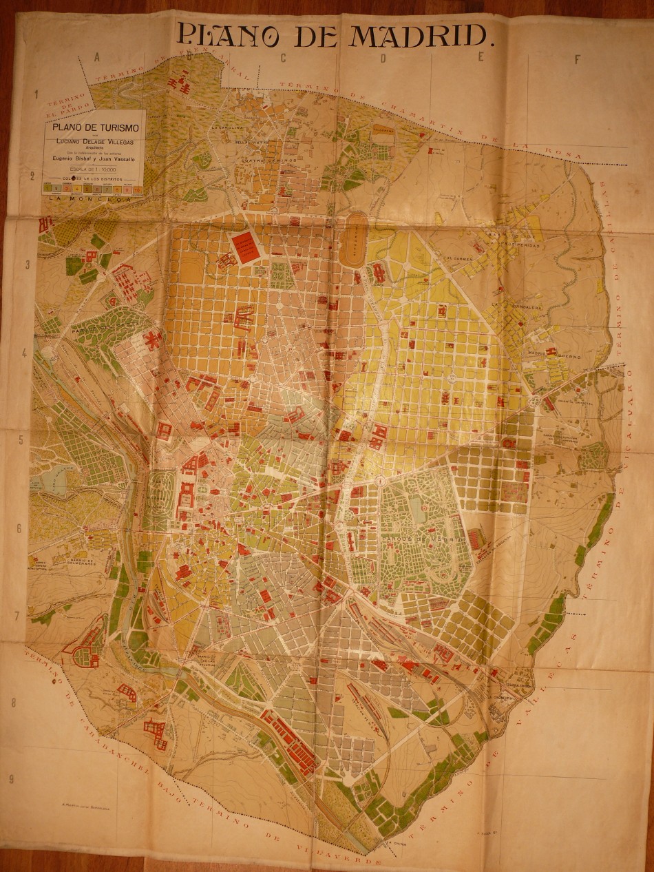 Plano Madrid 1910