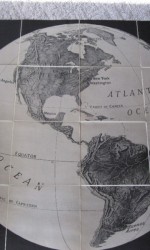 mapa america wall map 1920 -  100x100 cm -  450 €